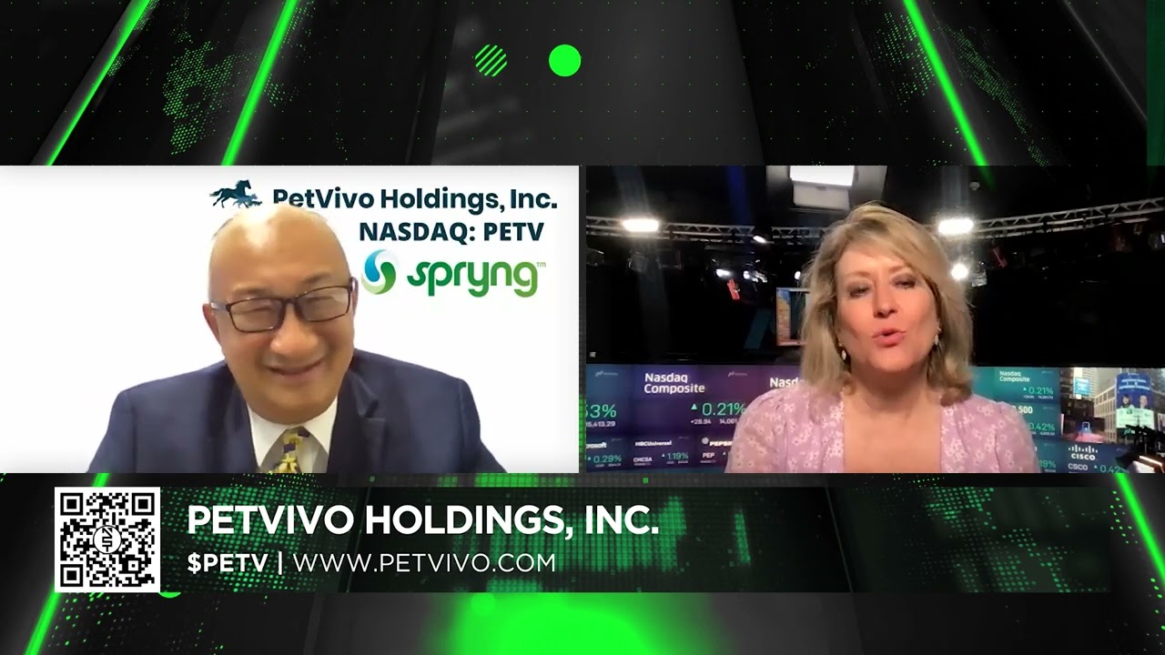 Pet Health – PetVivo Holdings, Inc.'s (NASDAQ: PETV) (NASDAQ: PETVW) ($PETV) interview with John Lai, CEO/President.